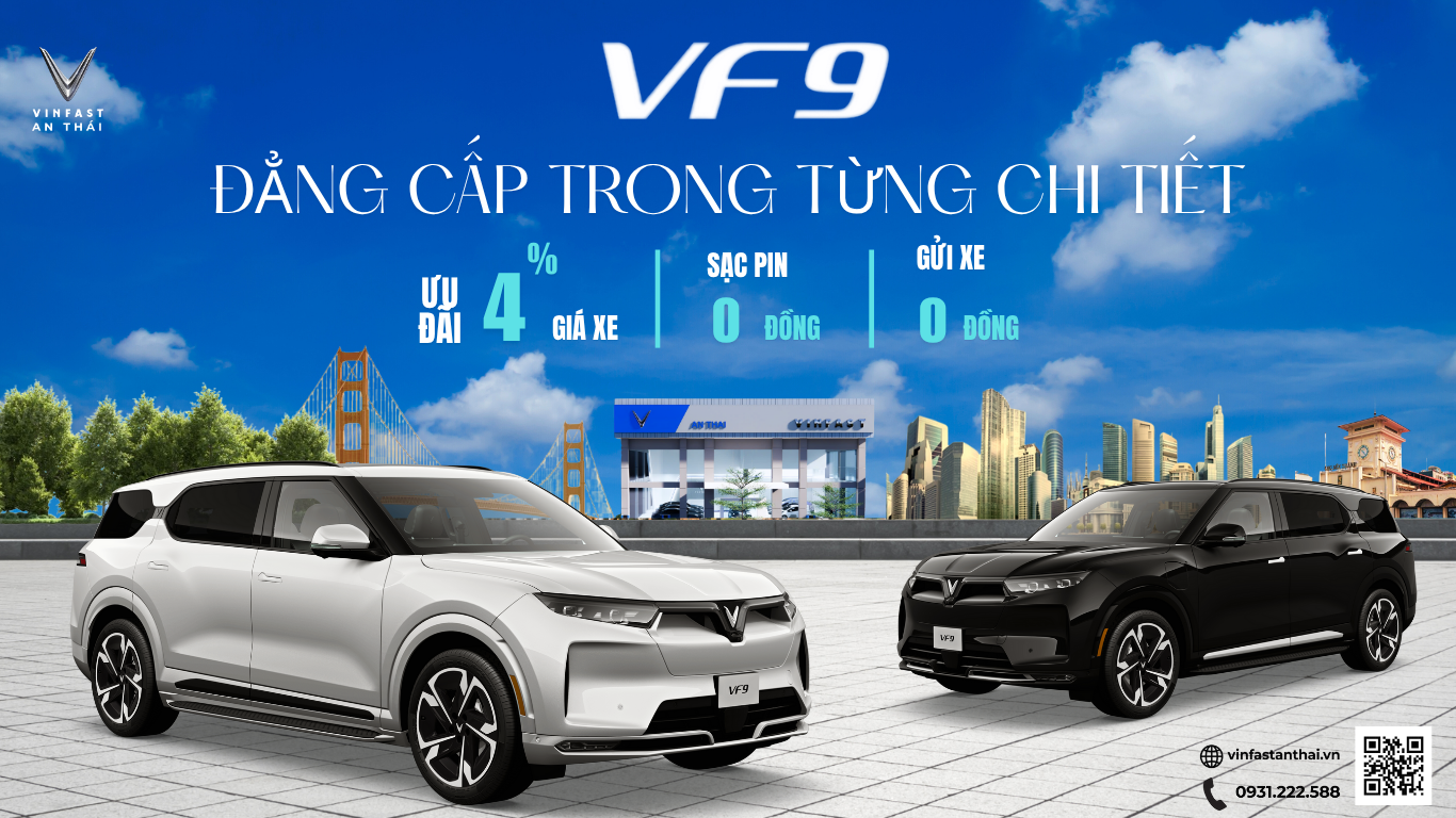 VINFAST VF9 XE TỐT GIÁ TỐT HẬU MÃI CỰC TỐT HẠ TẦNG TRẠM SẠC PHỦ RỘNG